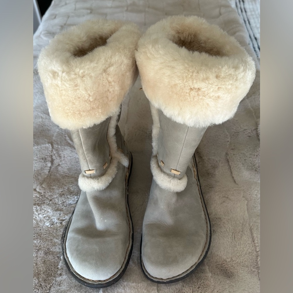 UGG Cream Shearling Winter Boots